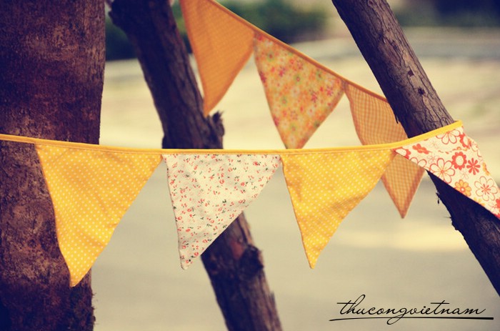 Dây cờ treo bằng vải mẫu 4